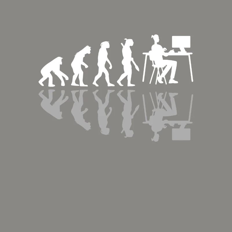 Human Evolution Web Designer Humor Digital Design
