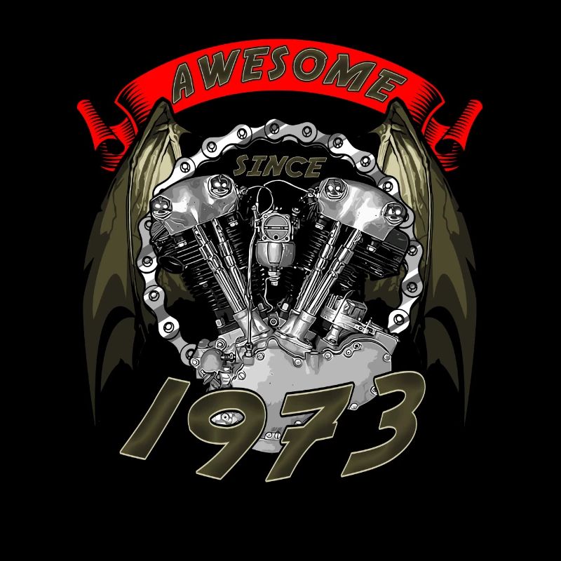Awesome since 1973, Biker Geburtstag