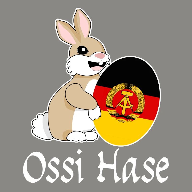 Ossi with Easter egg from East Germany