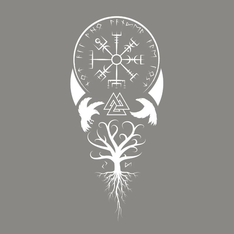 Celtic Vikinger Vegvisir compass Vikings