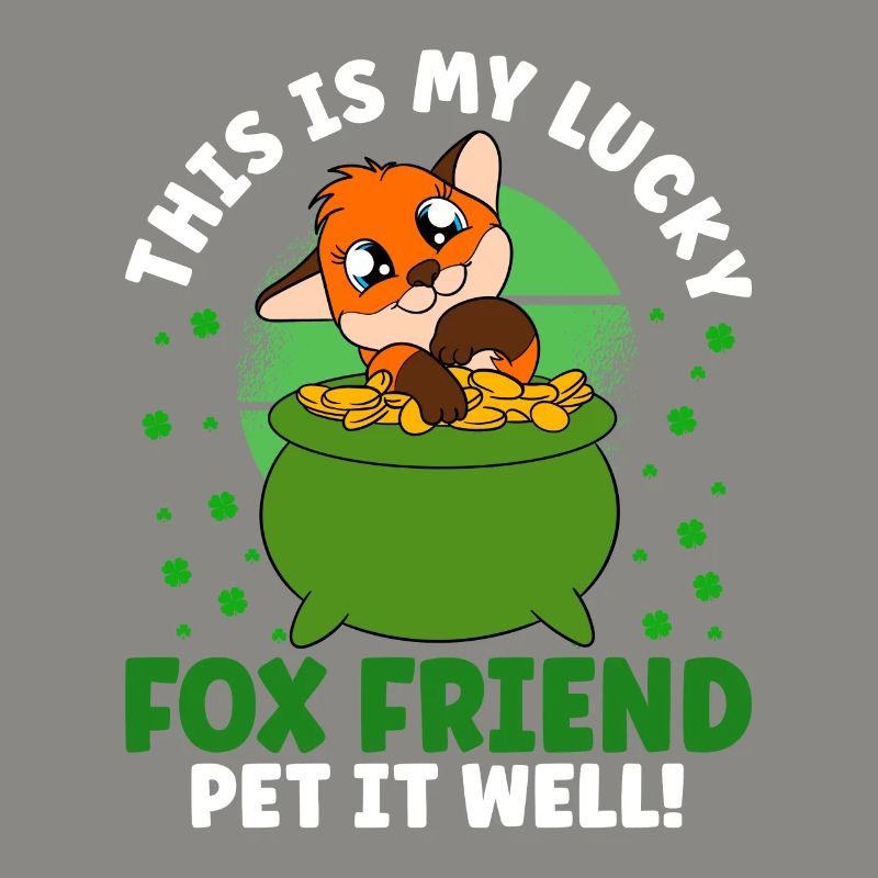 Mignon trèfle renard Saint-Patrick