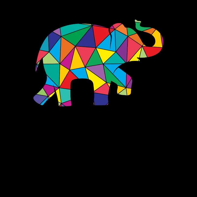 Low Poly Elephant Géométrie Éléphant