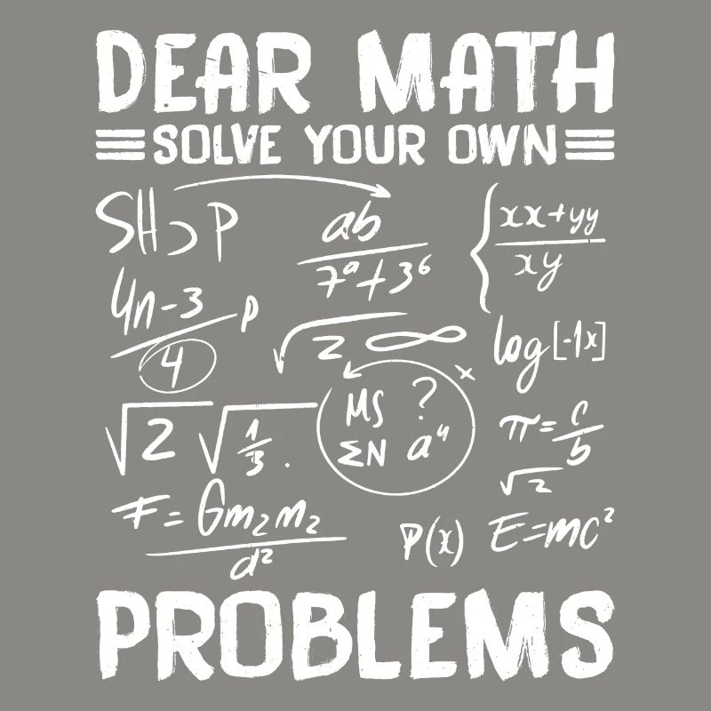 Chère Math, résolvez vos propres problèmes