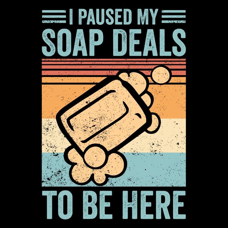 Funny soap making soap merchant