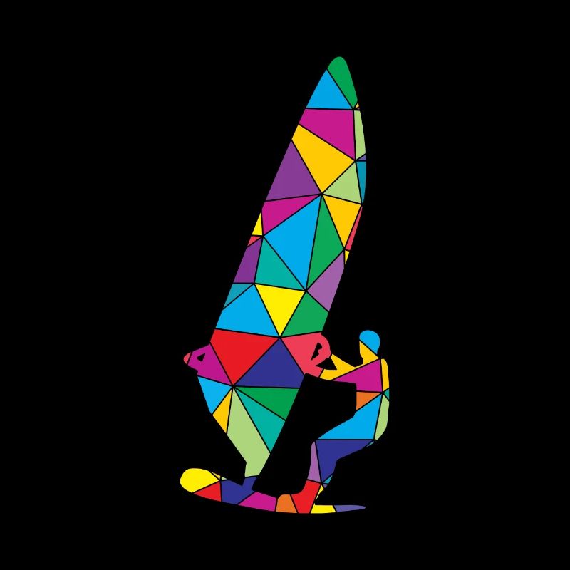 Low Poly Windsurfing Polygon Windsurfing