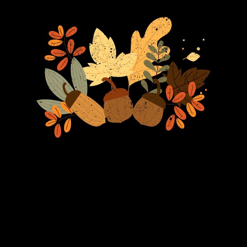 Herbstblätter Eicheln Herbst Eichhörnchen Ernte