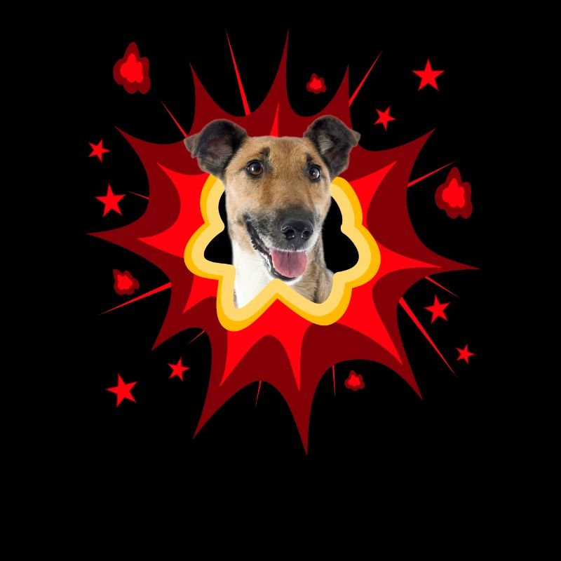 Comic Hund Design - Pow - Foxterrier