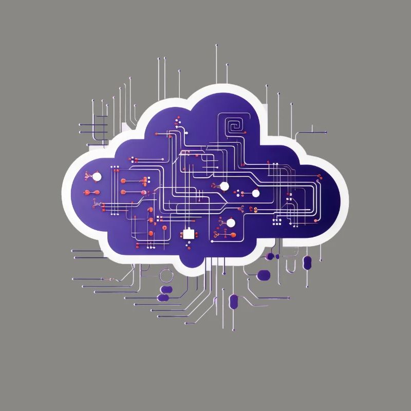 Cloud-Computing-Computerelektronik-Schaltung