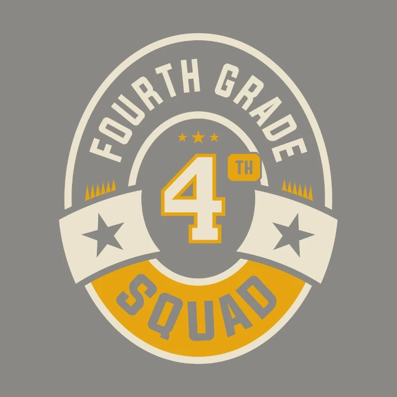 Fourth 4th Grade Squad Team Back To School