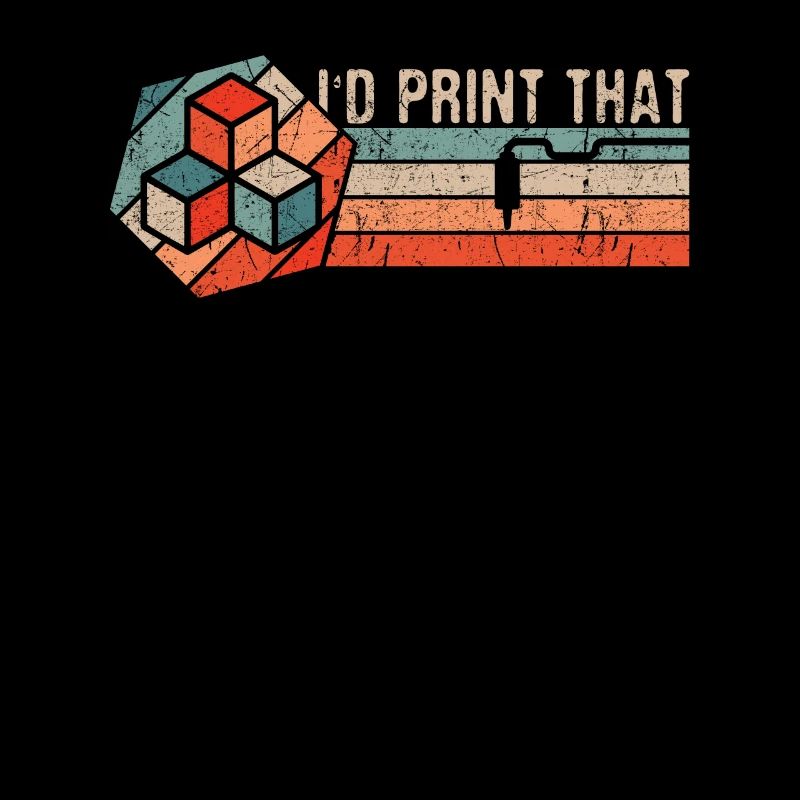 Impression 3D Imprimante 3D Retro Design Slice Print