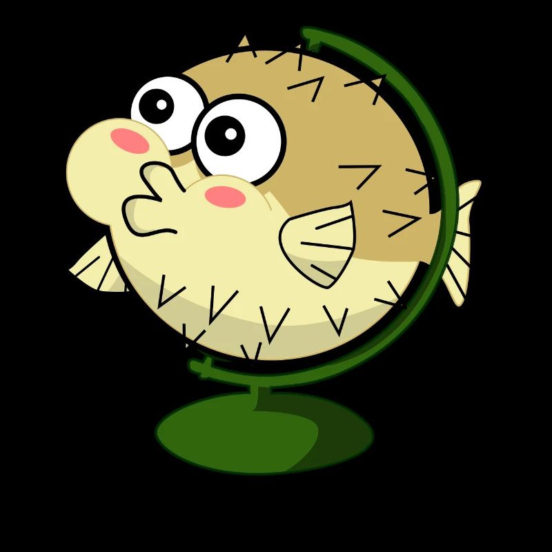 Funny puffer fish
