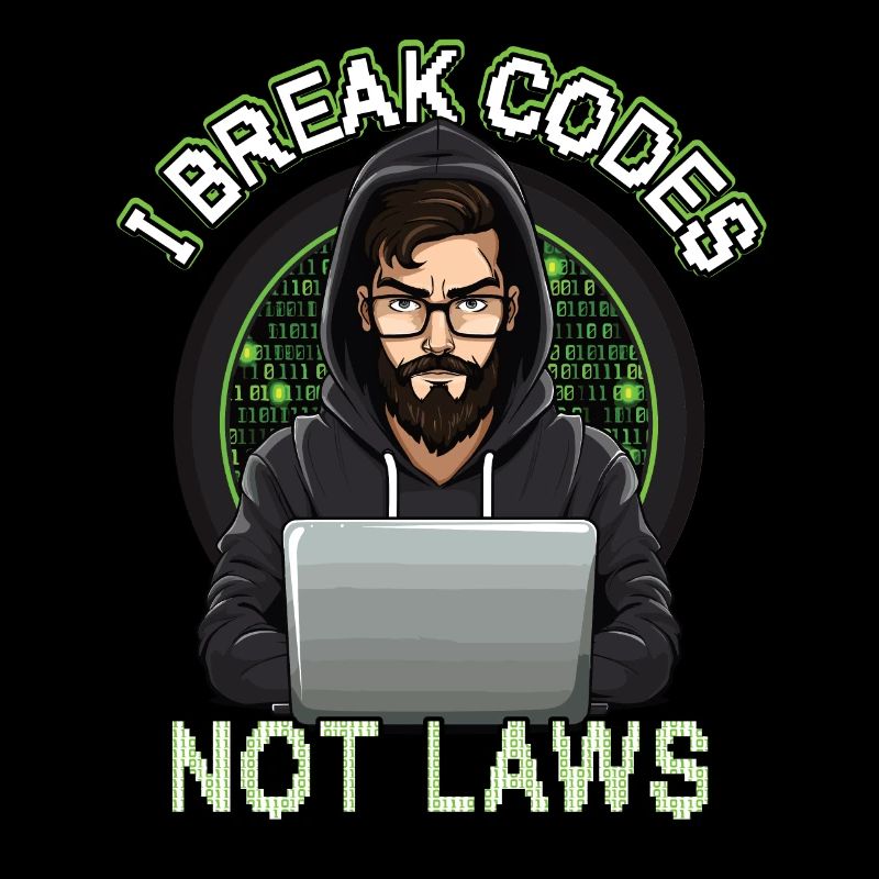 Cybersécurité Art Hacking Amateur Informatique Nerd