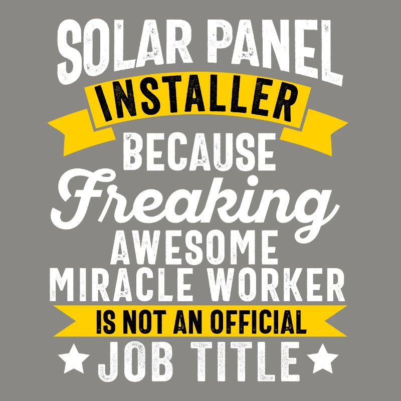 Solar Panel Installer Technician Men Renewable