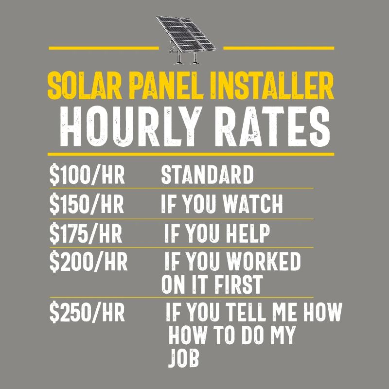 Solar Panel Installer Technician Men Renewable