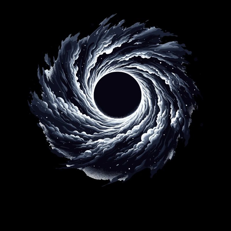 Astrophysics Enthusiast Cosmic Black Hole Artwork