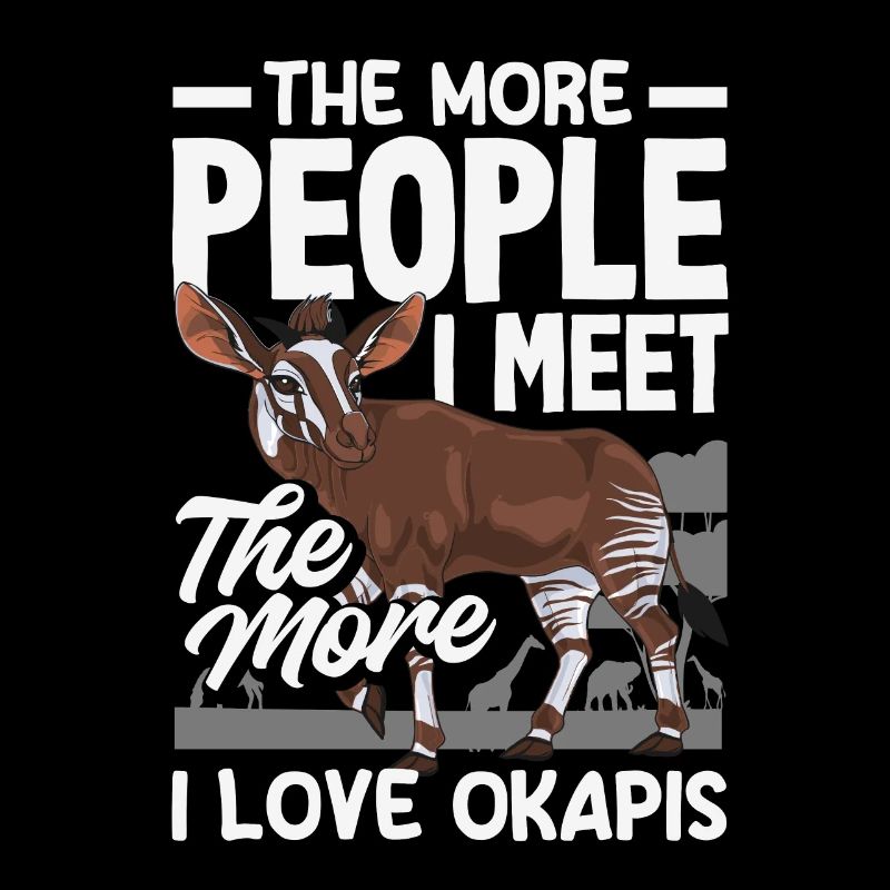 Funny zookeeper okapi lover