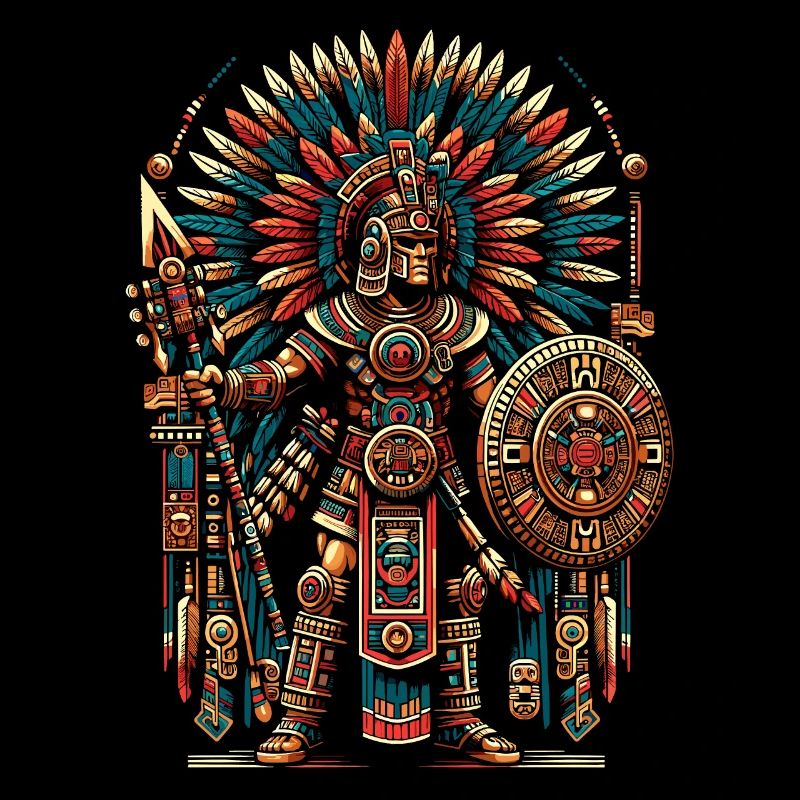 Aztec Warrior Native Mexican Aztec Civilization