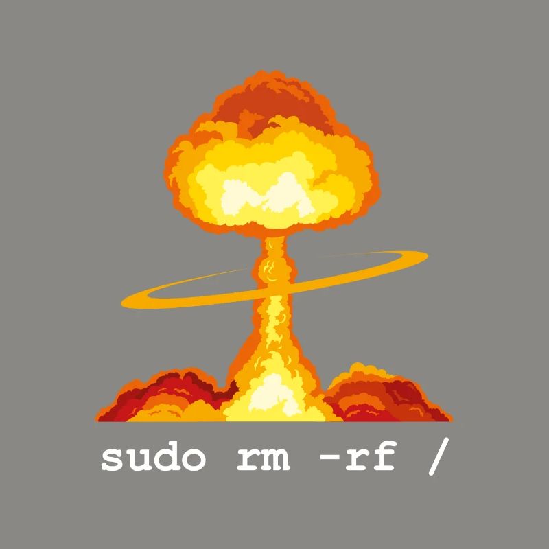 Linux Funny Linux Command Sudo RM RF für Männer
