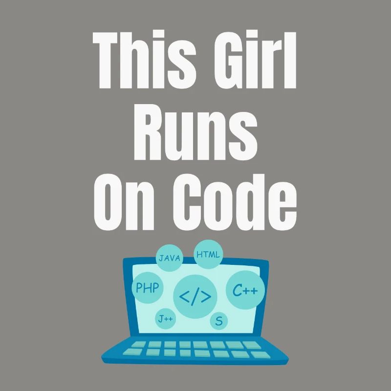 Dieses Mädchen Läuft Auf Codes Programmierer