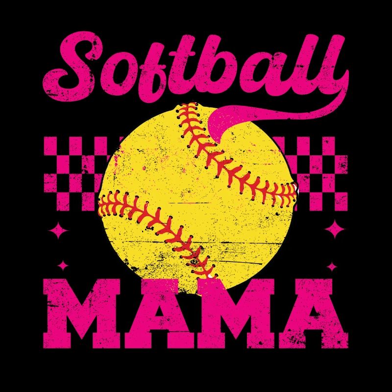 Softballll Mama Verzweifelt Muttertag Mama