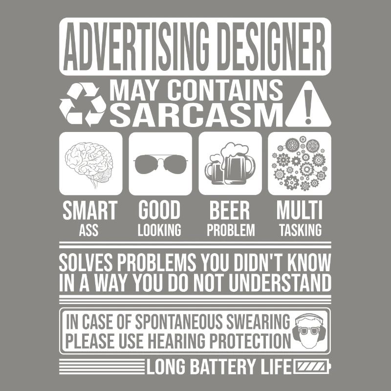 Advertising Designer Sarcasm funny Gift