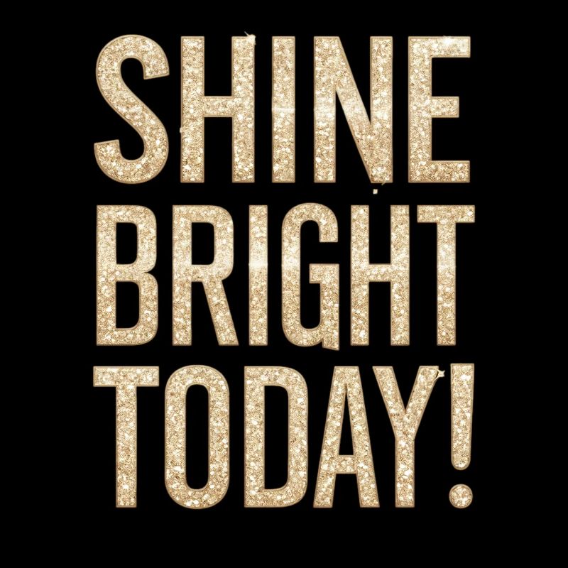 Shine Bright Today Glitter Effect