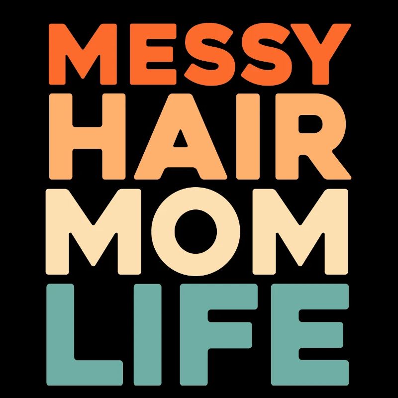 Mama Mutter Unordentliches Brötchen Mutterleben