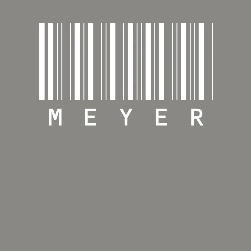 Meyer Barcode Familienname Balkencode Geschenk