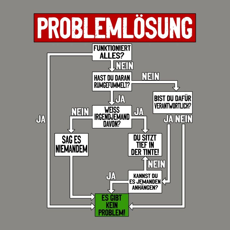 Problem solving Humorous instructions for everyday life
