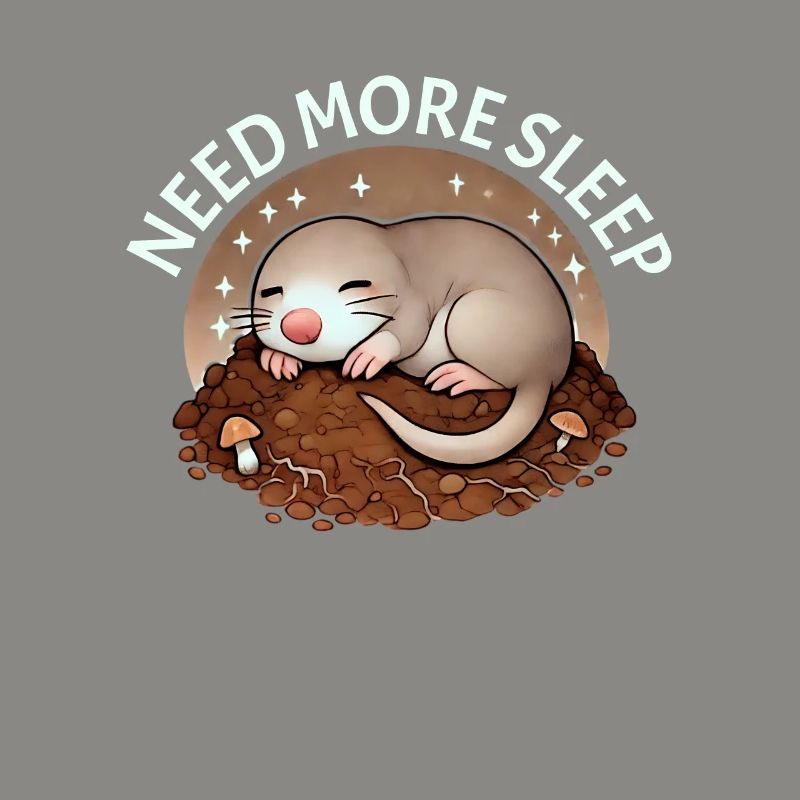 Need more sleep, funny mole,