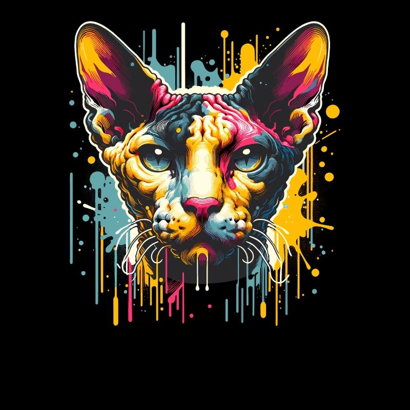 Splash Art Cornish Rex Corn Rex