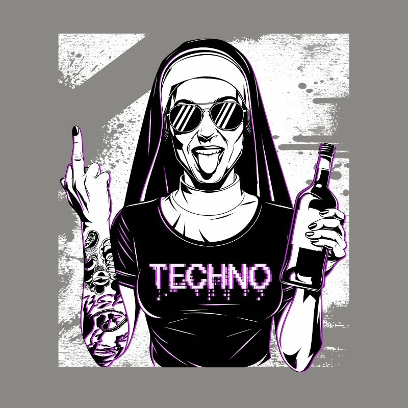 Rebellious Nun Techno Party Hardstyle