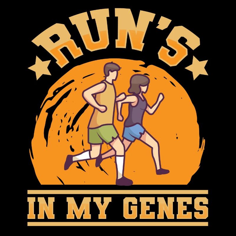 La course est dans mes gènes Jogging Course à pied