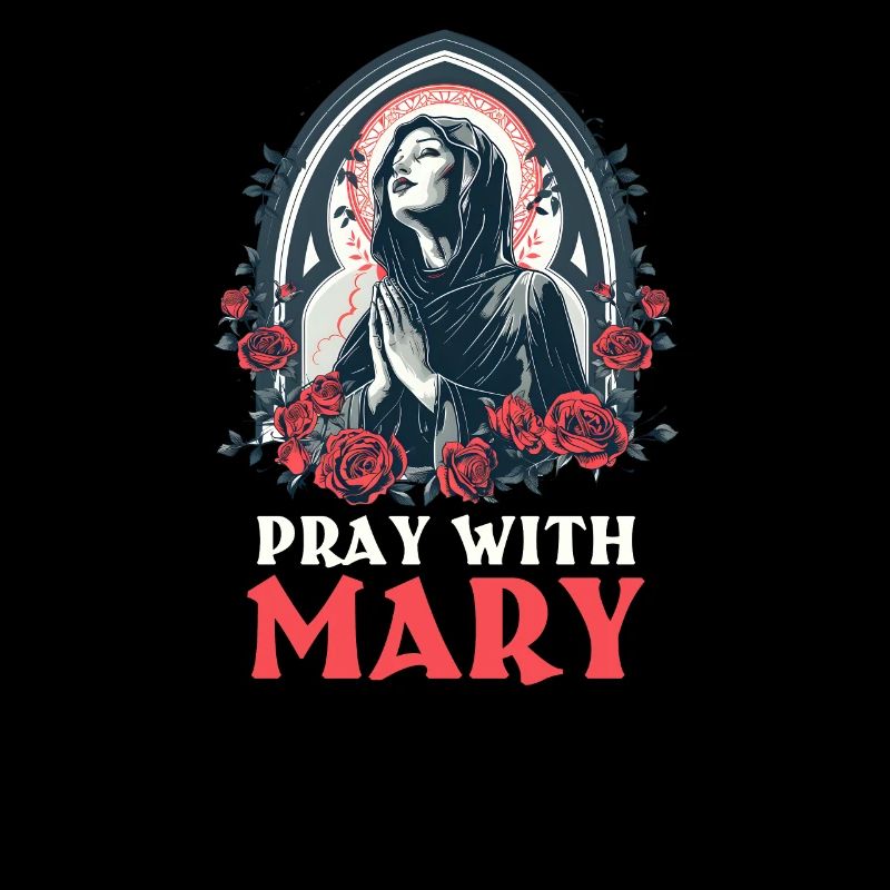 Virgin Mary Pray With Mary