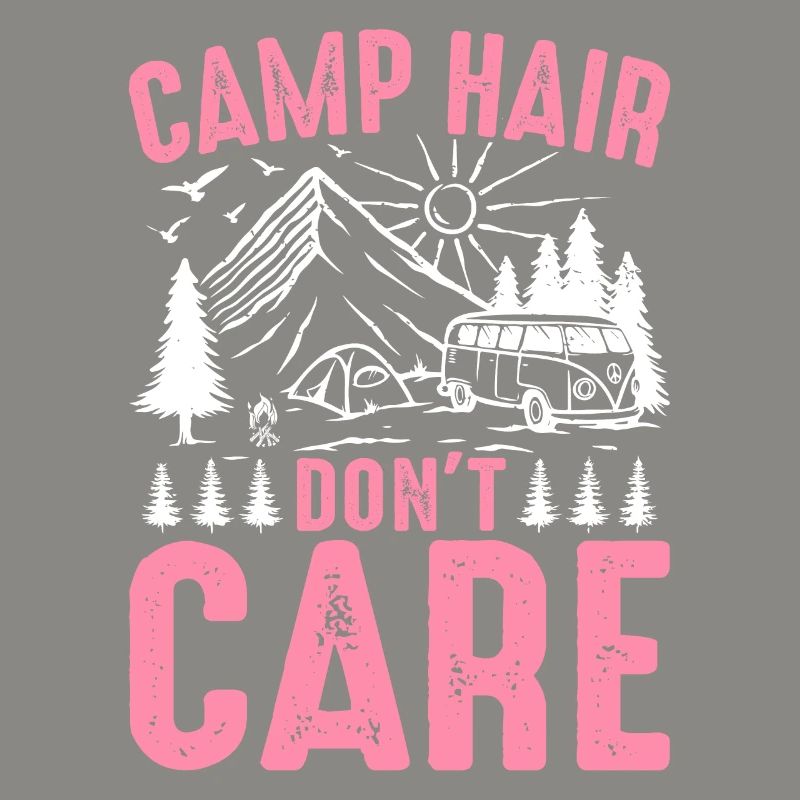 Rv Camping Camper Camping Mädchen Camp Haar Don't