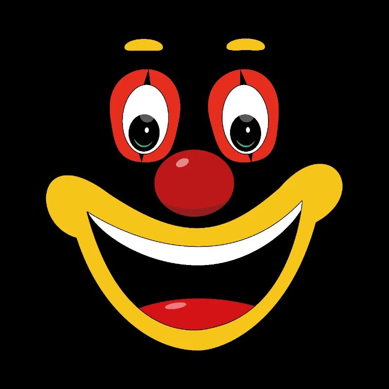 Carnaval Clown Visage Drôle Carnaval Célébration Fun