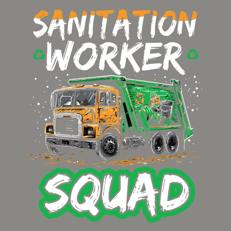 Garbage truck driver for sanitation workers