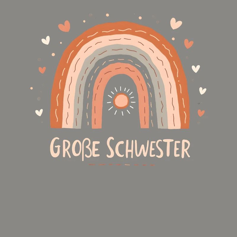 Große Schwester Regenbogen Boho