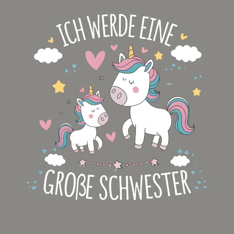 Ich werde eine große Schwester Einhorn