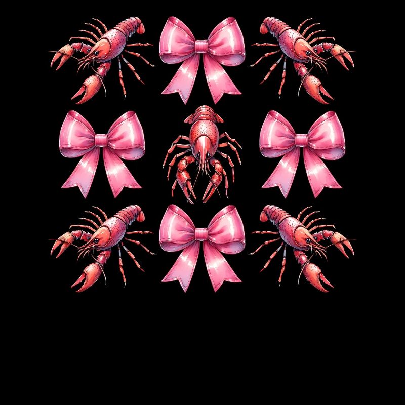 Coquette Bogen Langusten Flusskrebs Muttertag Rosa