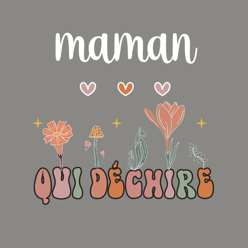 Mutter reißt Boho Bohemian Blumen Mutter Geschenk