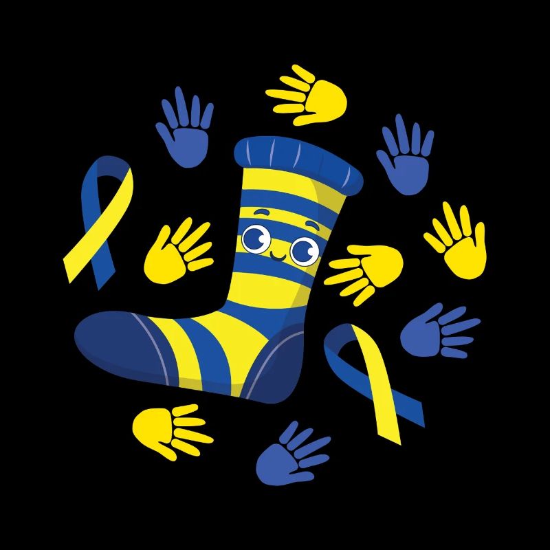 Cheerful Socks for Down Syndrome Support