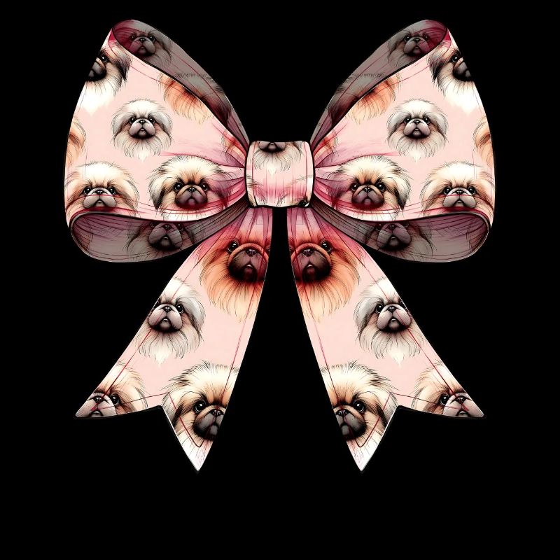 Coquette Bow Pekingese Dog Mom Pattern