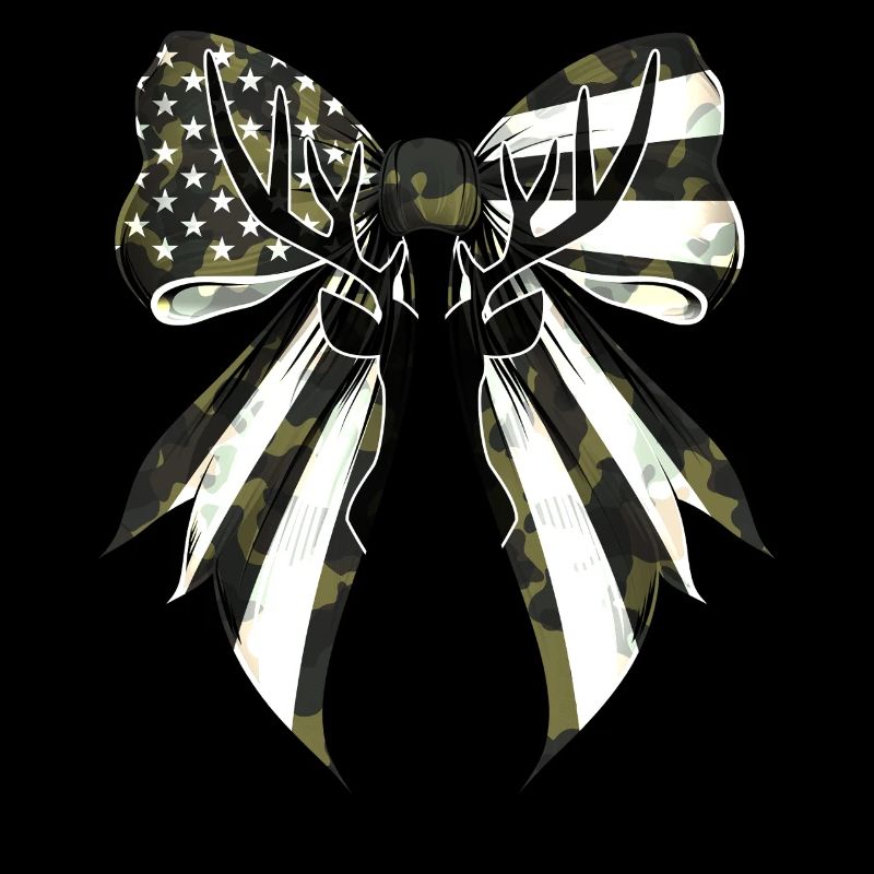 Coquette Bogen Hirsch Jagd Camouflage US Flagge