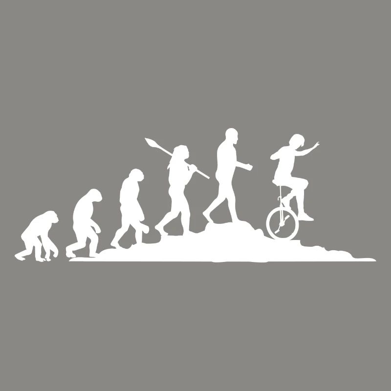 Evolution Einradfahrer