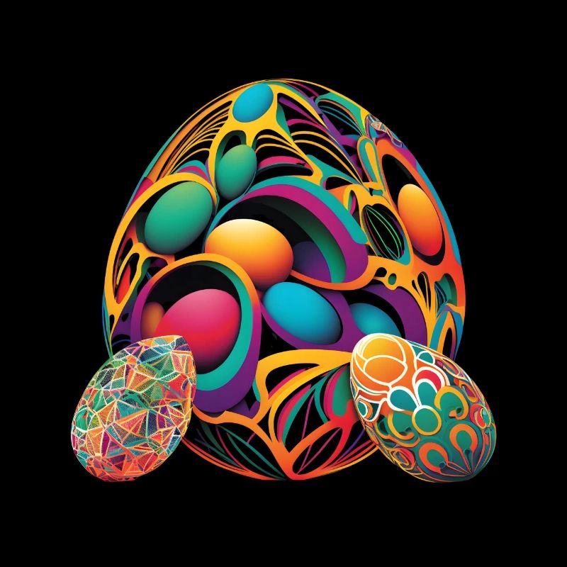 Eine abstrakte Interpretation von tollen Easter Eggs
