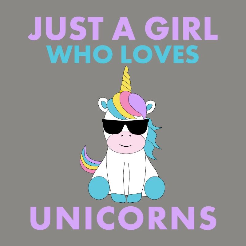 Nur Ein Mädchen, Das Einhörner Liebt.