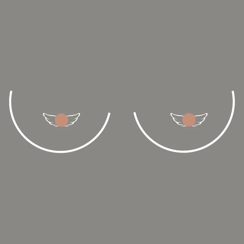 Statement Brüste Herz Nippel lustig Muttertag