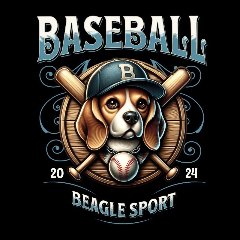 Baseball 2024 Beagle Sport - Einzigartiger Beagle