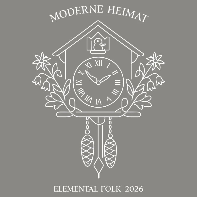 Modern Home Cuckoo Clock Elemental Folk